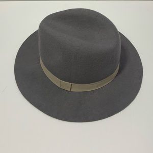 D&Y Gray Fedora Hat 100% Wool